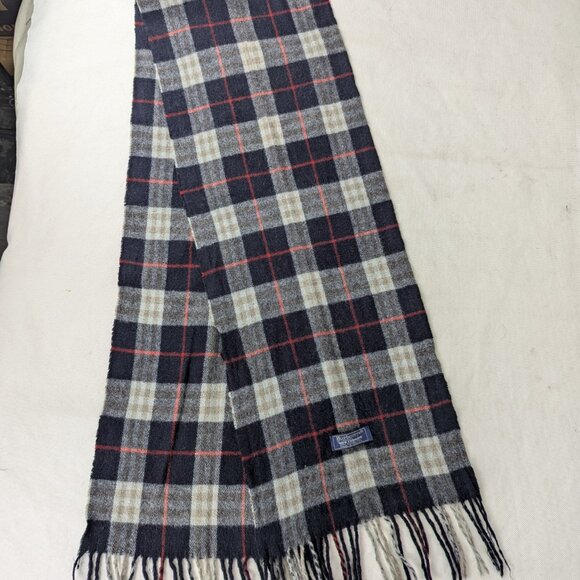 Burberry Accessories - Burberry Cashmere Check Scarf Blue Unisex | Iconic Designer | Fast Shipping